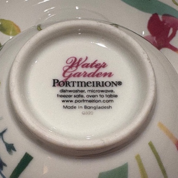 Portmeirion Water Garden Pattern Cup and Saucer - Picture 6 of 7